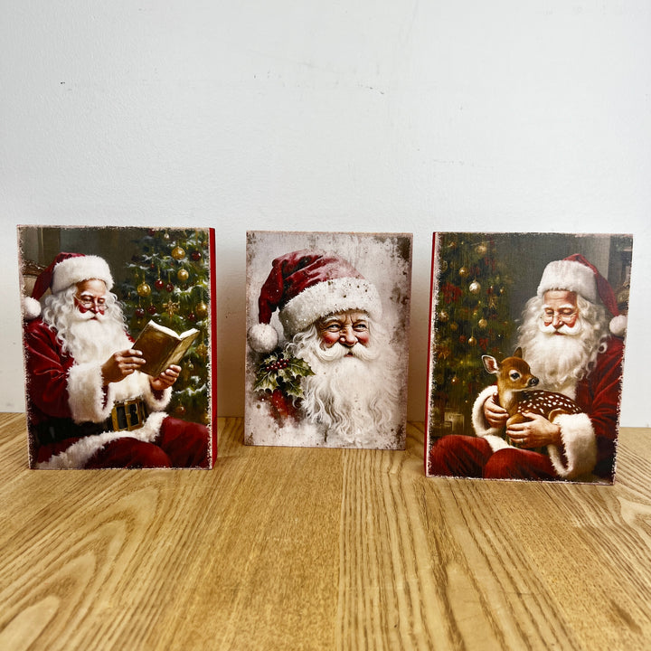 Santa Wood Block - 3 Styles