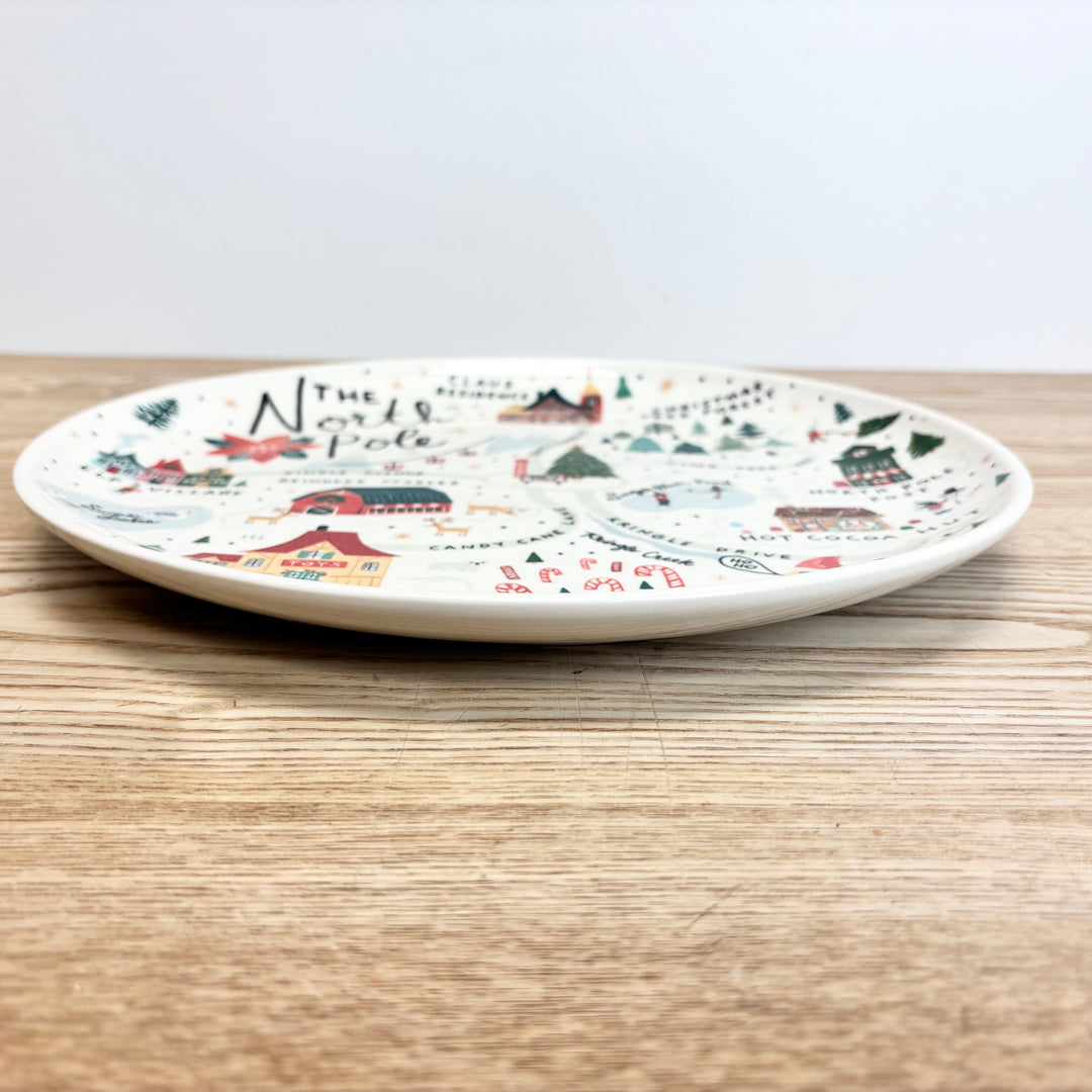 North Pole Stoneware Plate
