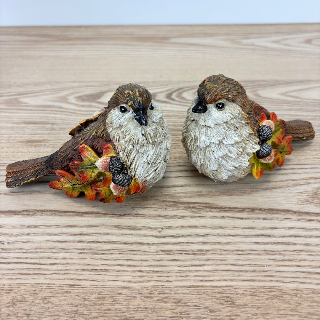 Autumn Oak Leaf Birds - Set of 2