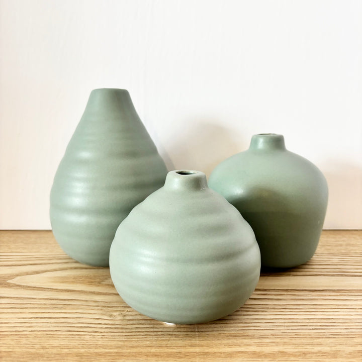 Teal Ceramic Vases