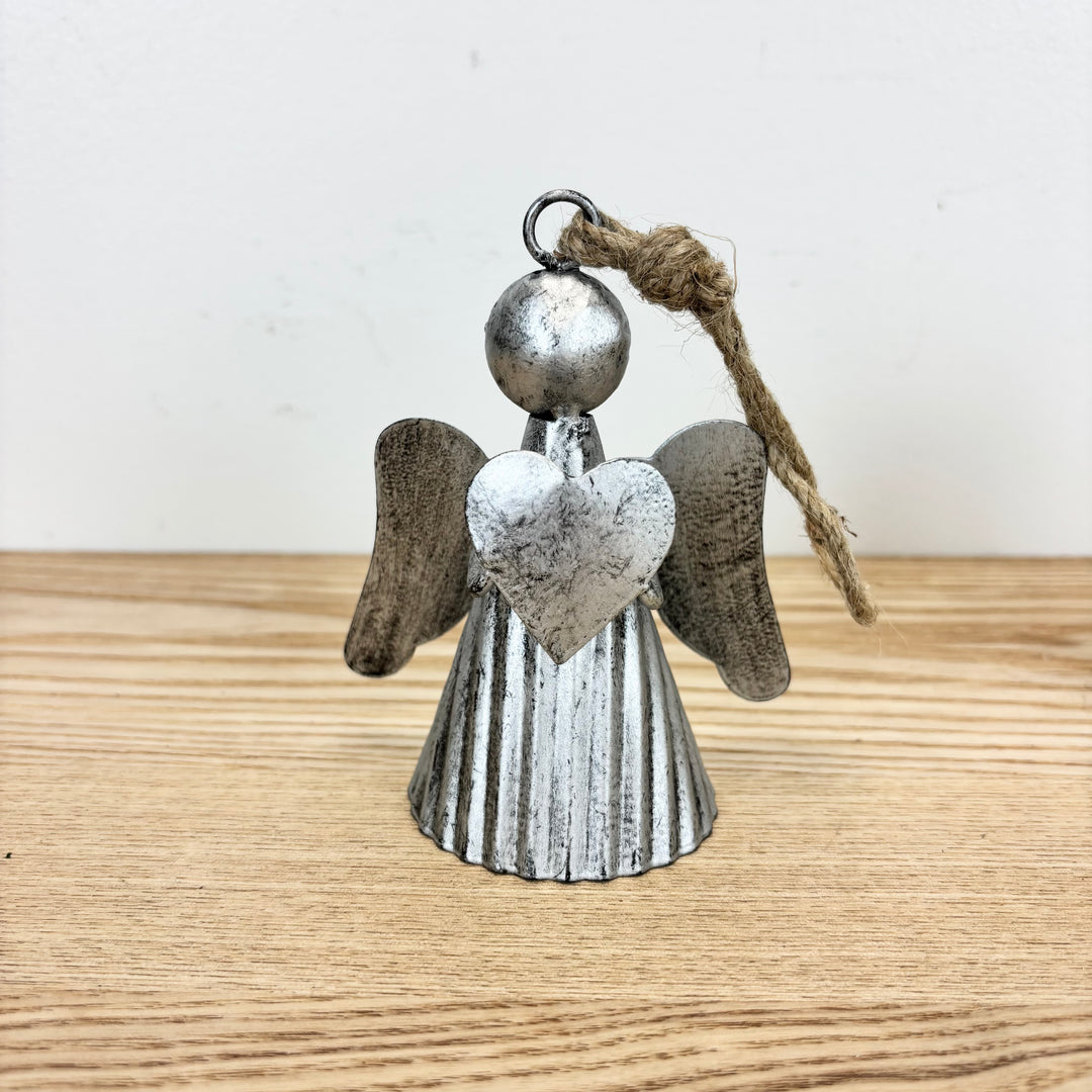 Galvanized Angel Ornament – 2 styles