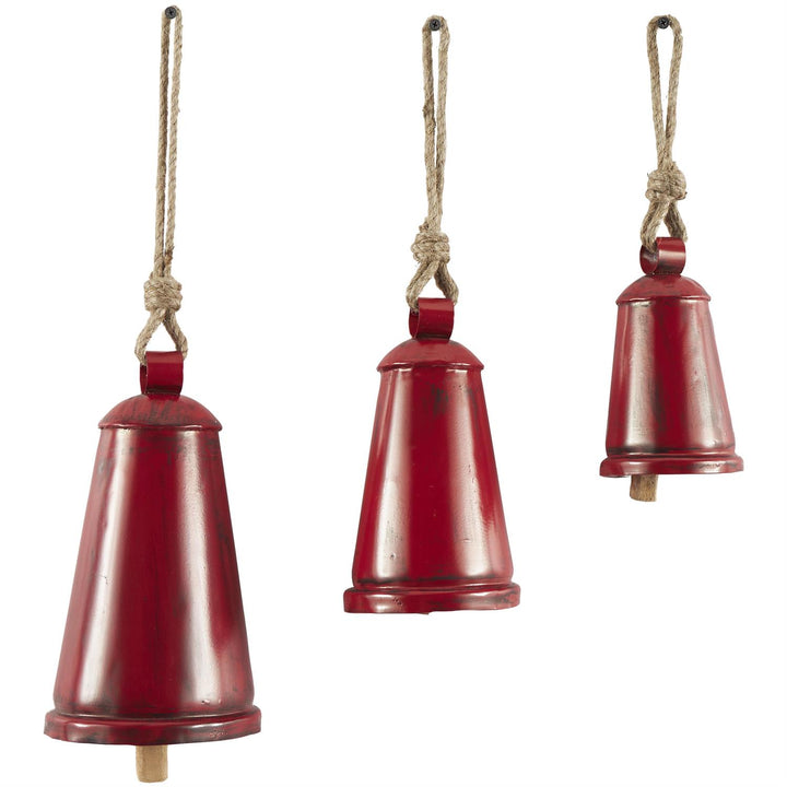 Triangle Shaped Red Bells