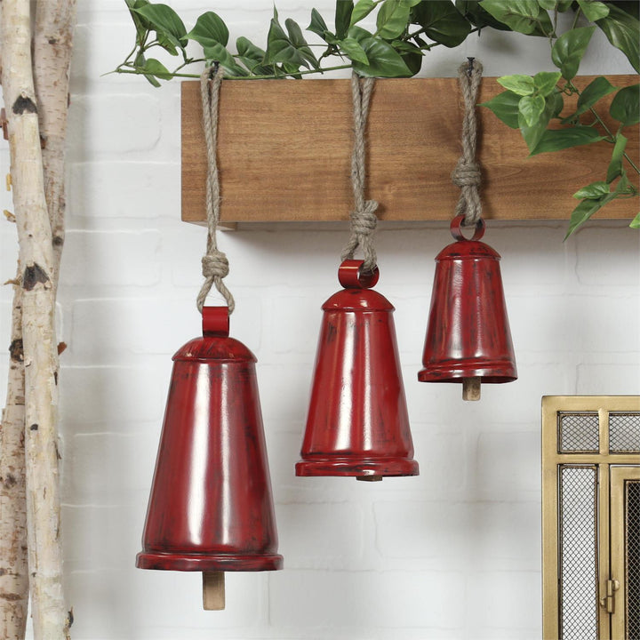 Triangle Shaped Red Bells