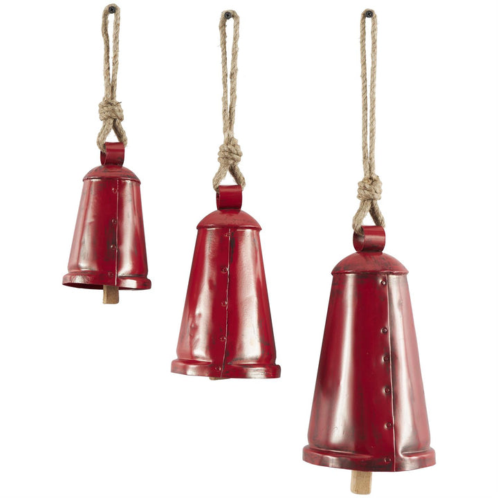 Triangle Shaped Red Bells