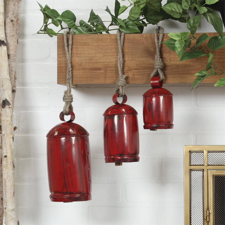 Large Rounded Red Bells