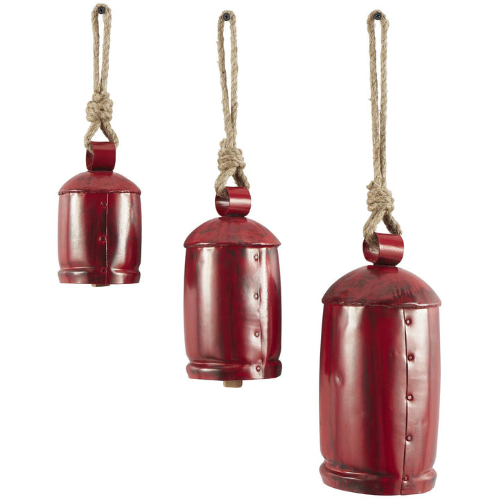 Large Rounded Red Bells