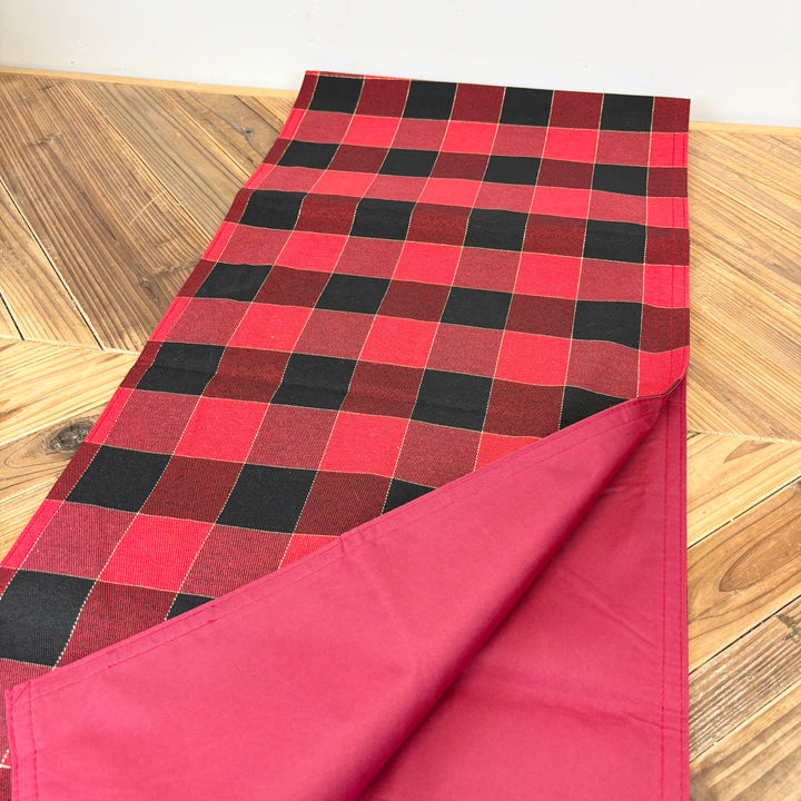 Festive Plaid Table Runner