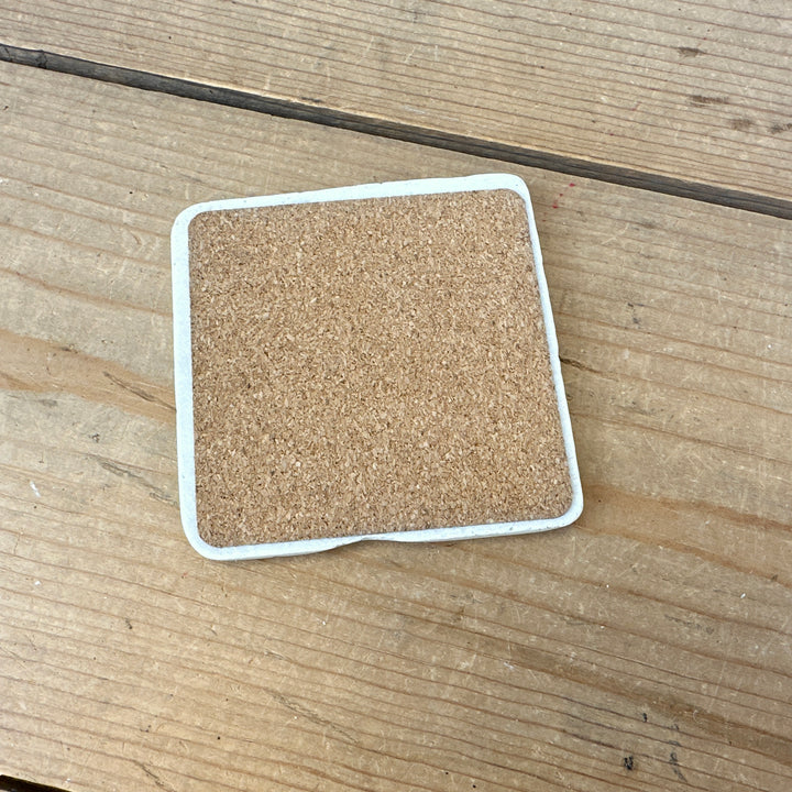 Decorative White Coasters