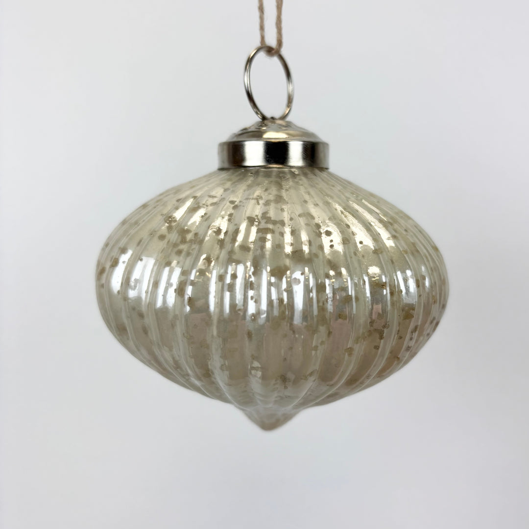 Mercury Glass Ornaments - 5 colors, 3 styles