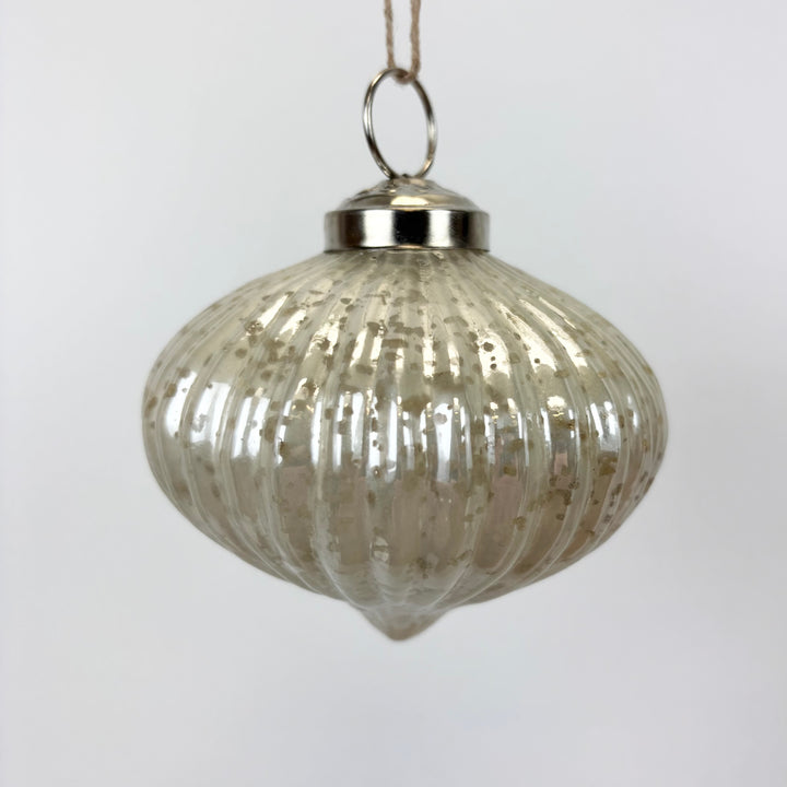 Mercury Glass Ornaments - 5 colors, 3 styles
