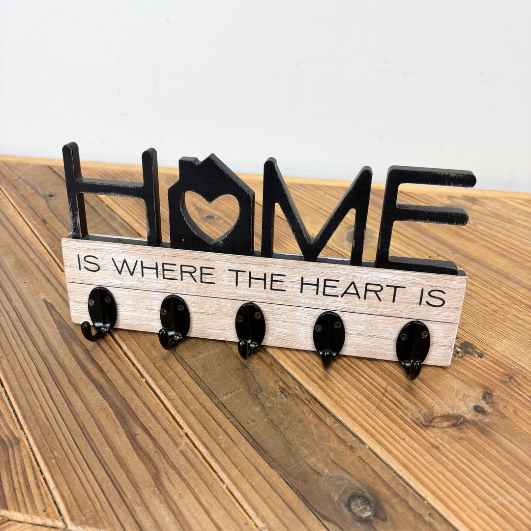 “Home is where the heart is” Wooden Hookboard