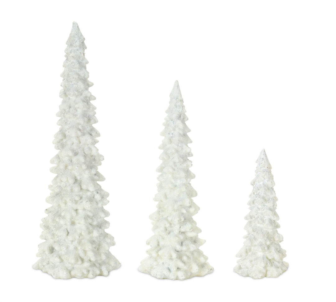 Glitter Resin Tree Trios - 3 Colors