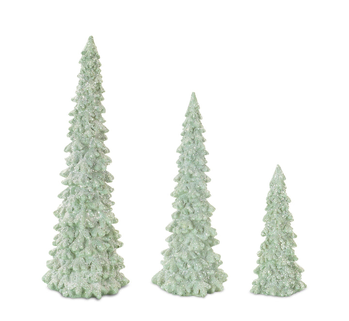 Glittering Resin Tree Trios - 3 Colors