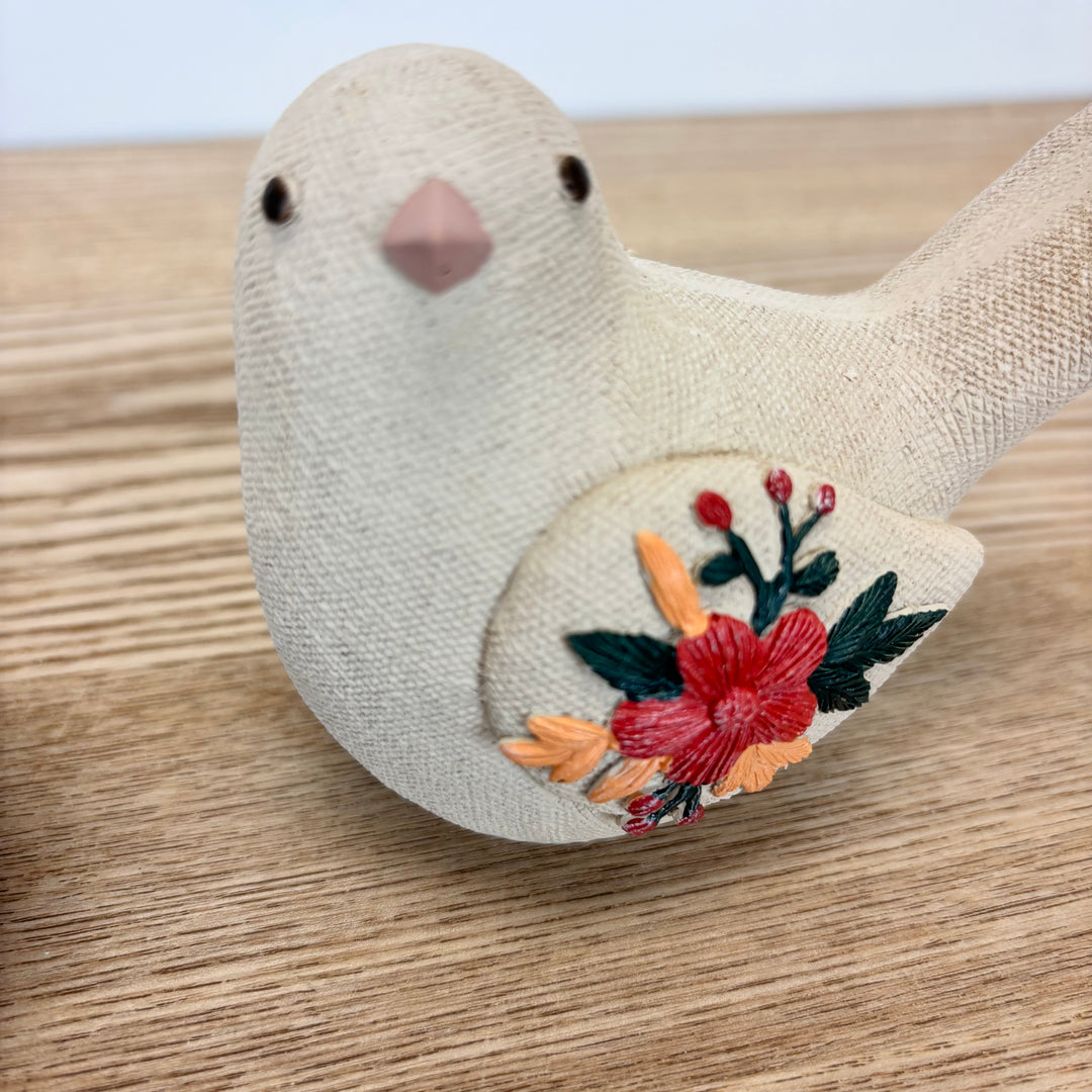 Floral Embossed Bird Set