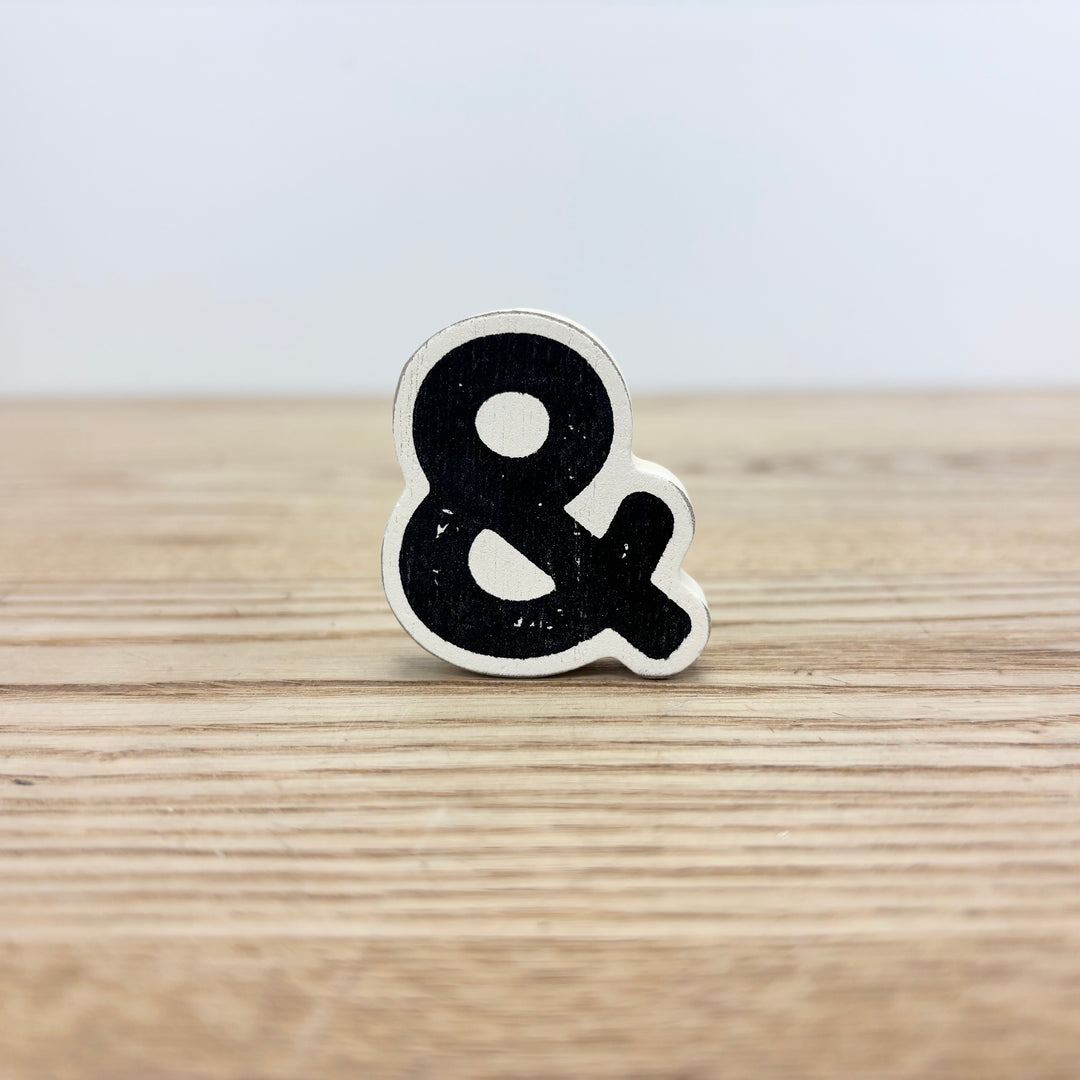 Stylized Symbols and Emojis Decorative Wooden Shapes