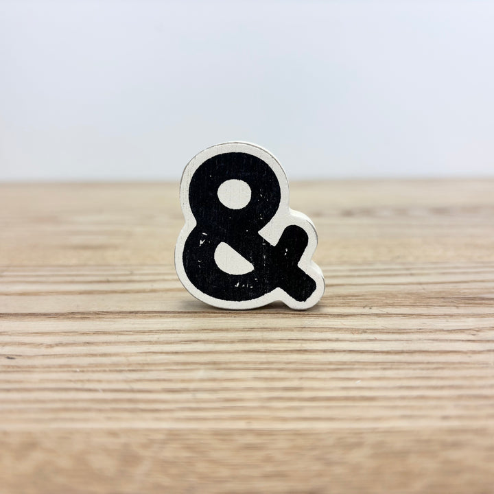 Stylized Symbols and Emojis Decorative Wooden Shapes