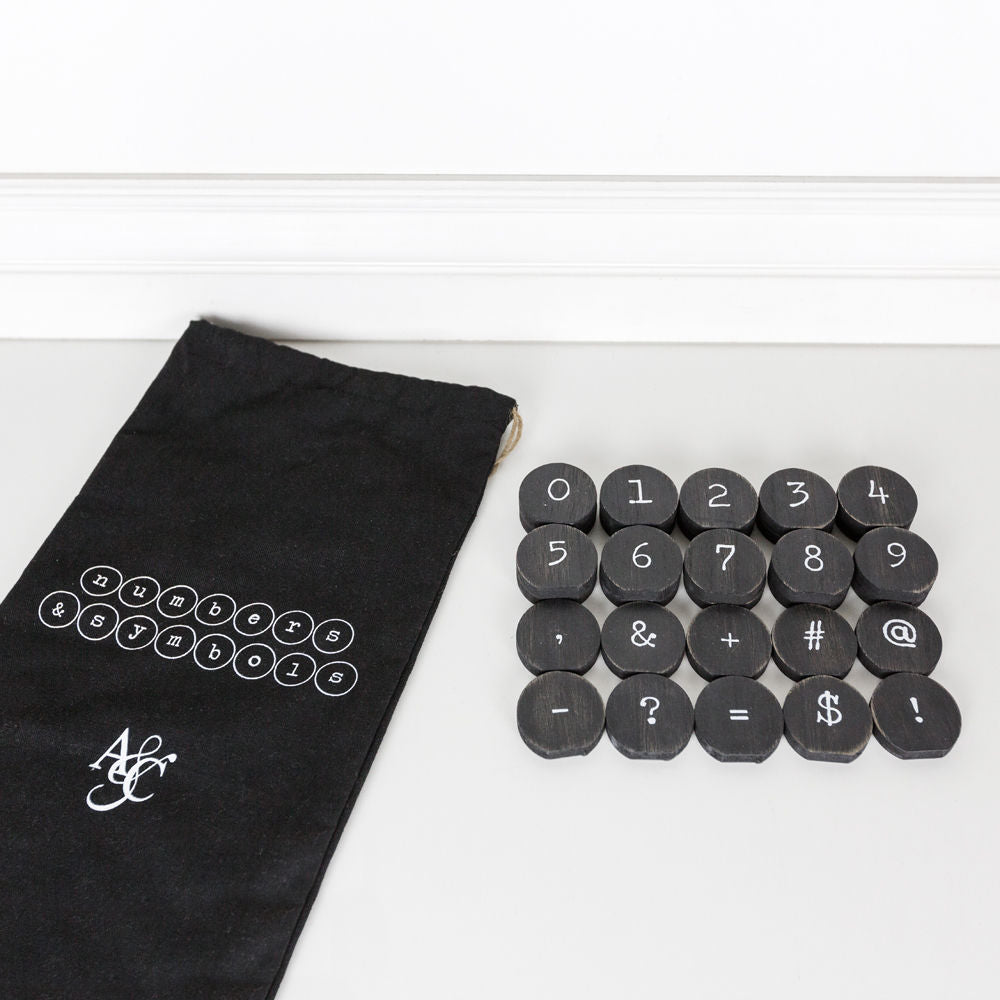 Typewriter Numbers, Bag of 30
