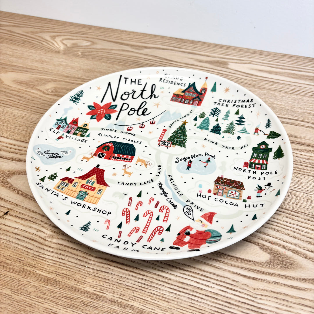 North Pole Stoneware Plate