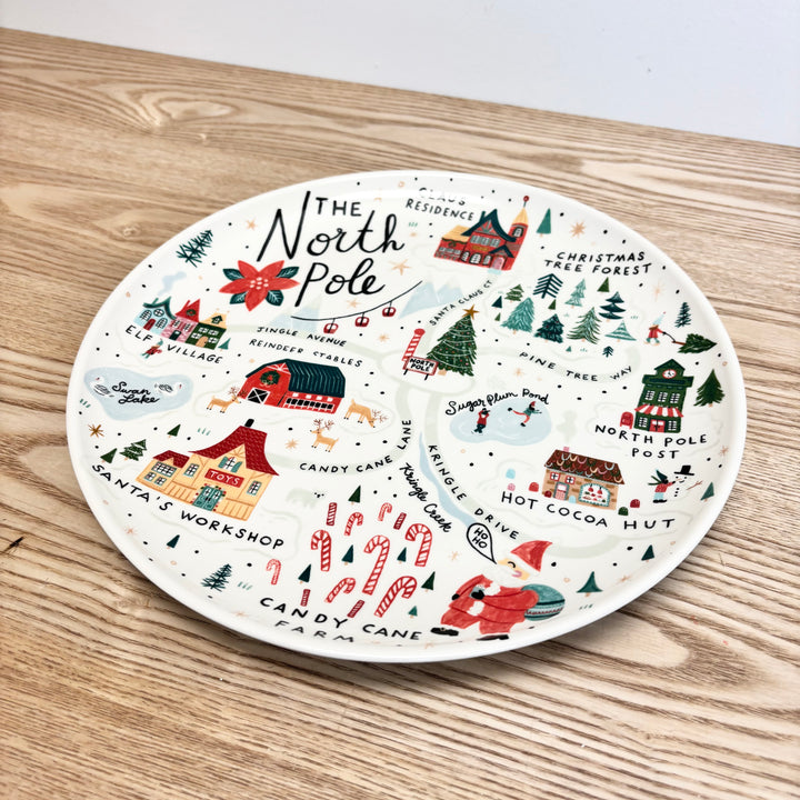 North Pole Stoneware Plate