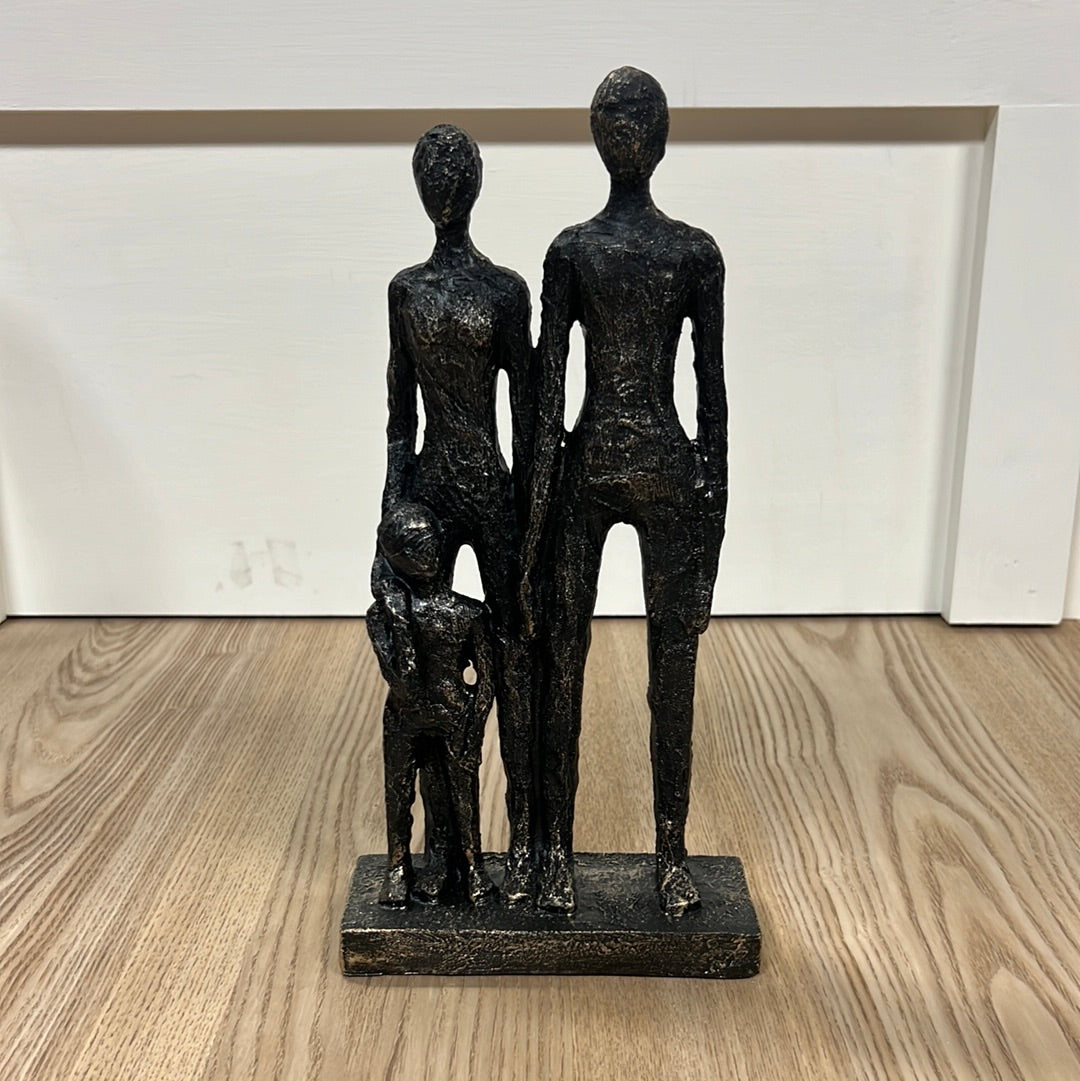 Black and Gold Family Figurine