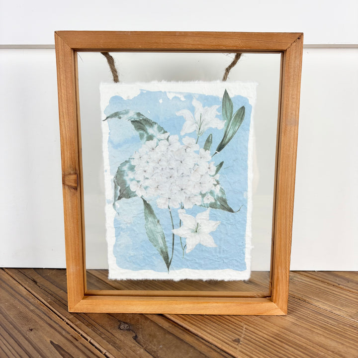 Recycled Paper Hydrangea Gallery Print - 4 Styles