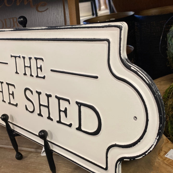 Metal She Shed Sign