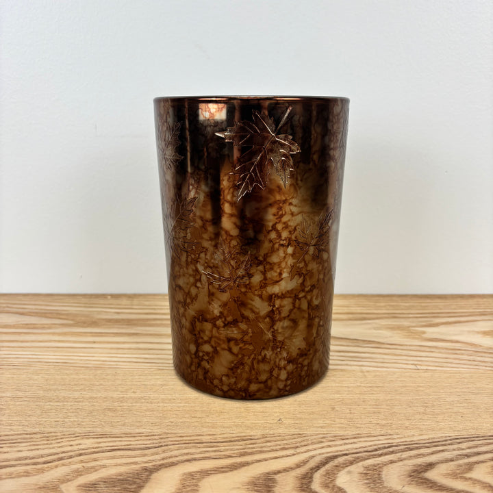 Fall Leaf Glass Candle Holder - 2 Sizes