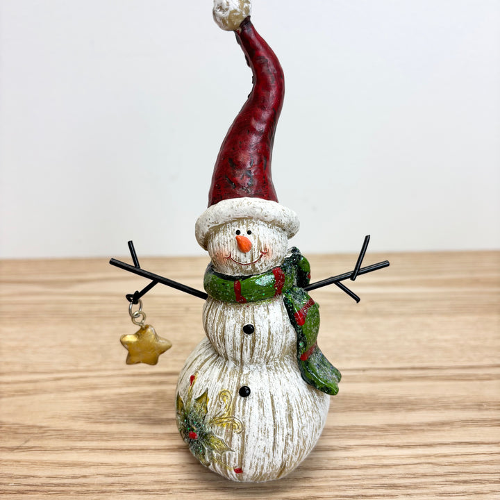 Resin Snowman Figurine - 4 Styles