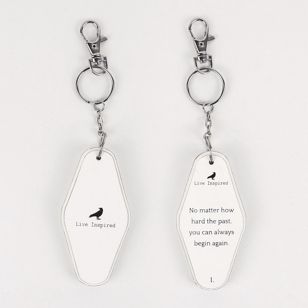 Inspiring Messages Wood Keychain, 29 styles