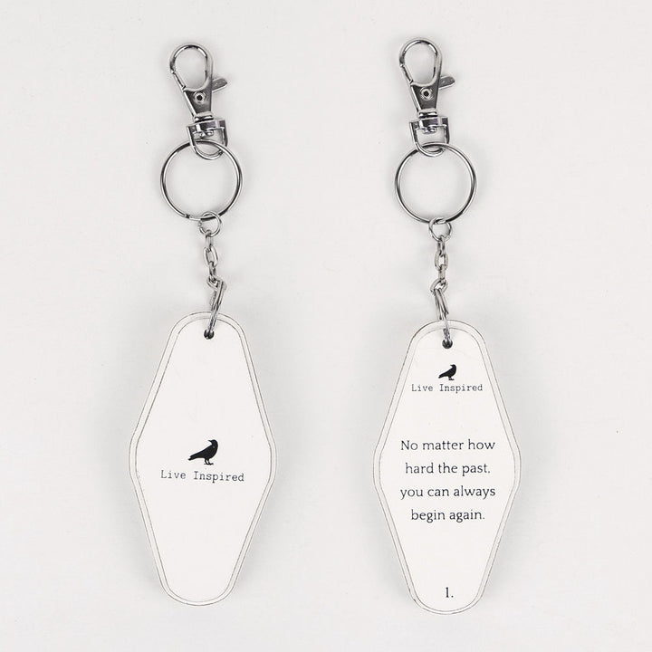 Inspiring Messages Wood Keychain, 29 styles