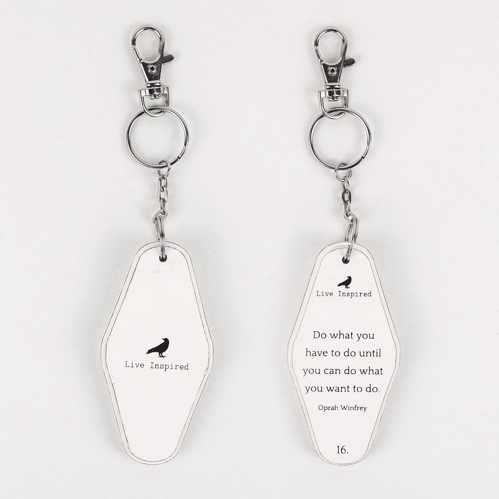 Inspiring Messages Wood Keychain - Do what you have to do