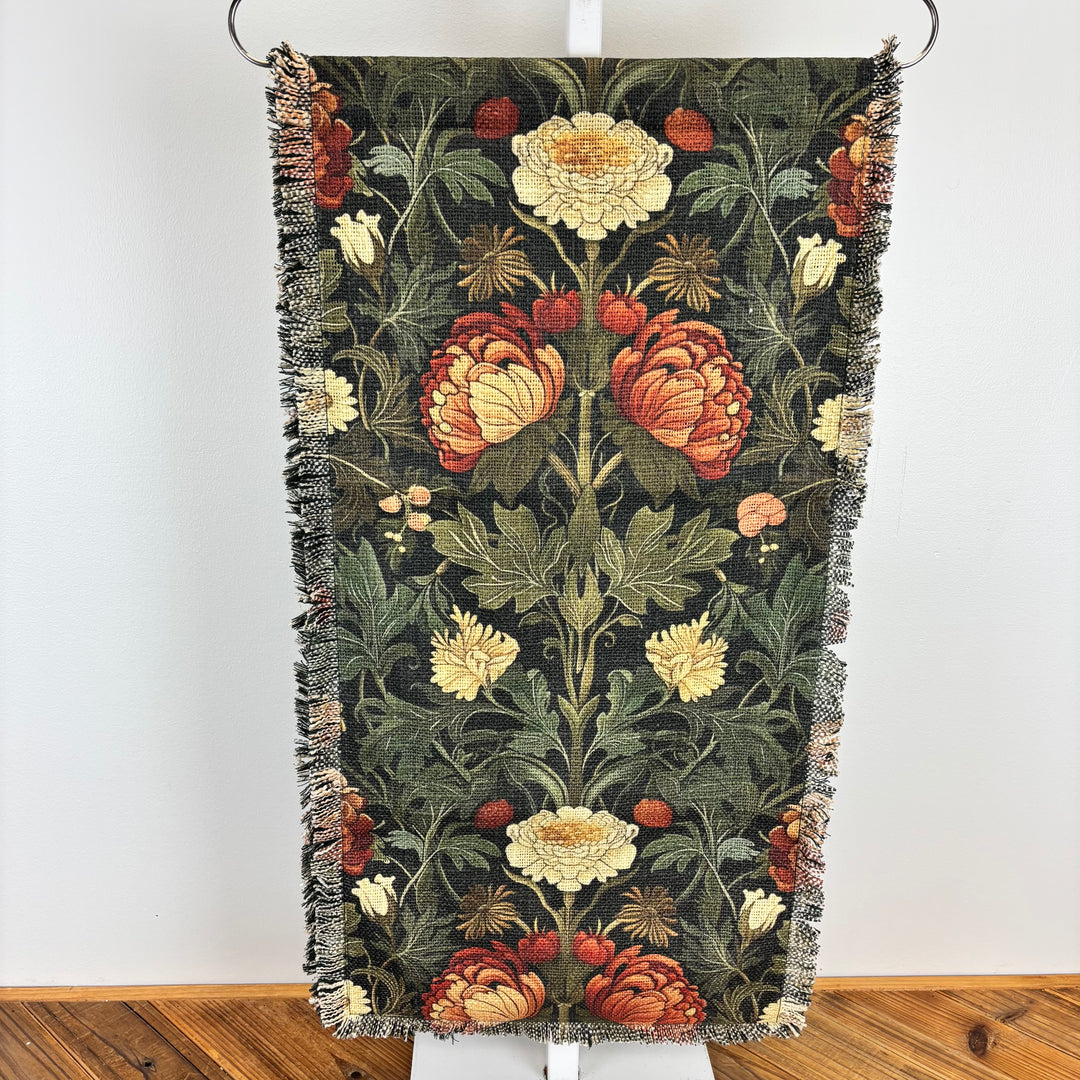 Moody Floral Table Runner