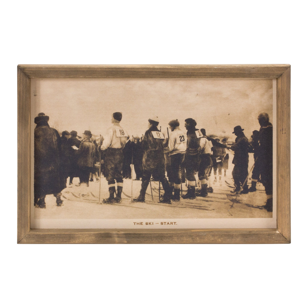Vintage Ski Race Framed Print