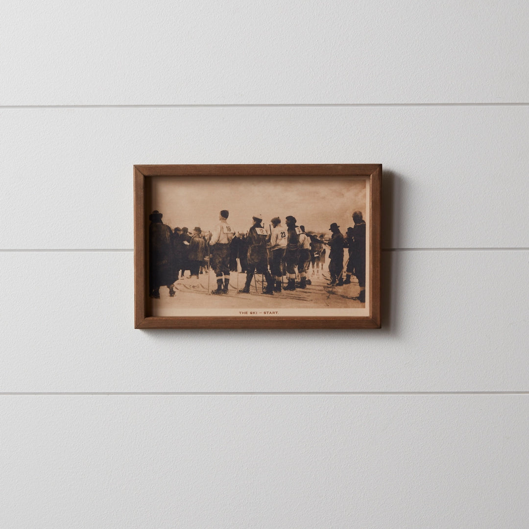 Vintage Ski Race Framed Print