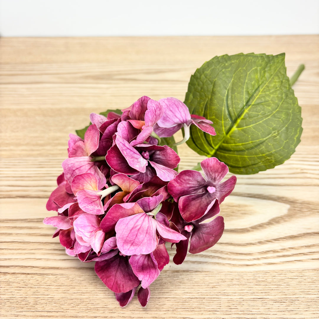 Real Feel Hydrangea Stem - 4 Colors