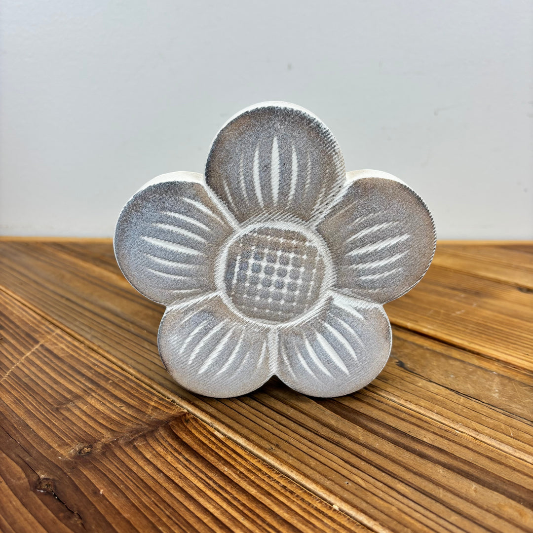 Carved Wood Blooms - 3 Styles