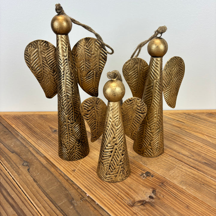 Hammered Angel Ornament - 3 Sizes