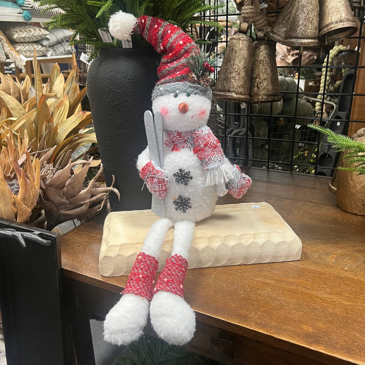 Red and White Fabric Snowmen