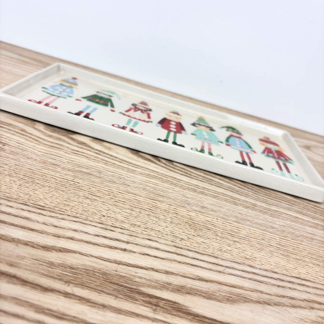 Santa's Elves Stoneware Platter