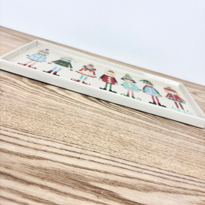 Santa's Elves Stoneware Platter