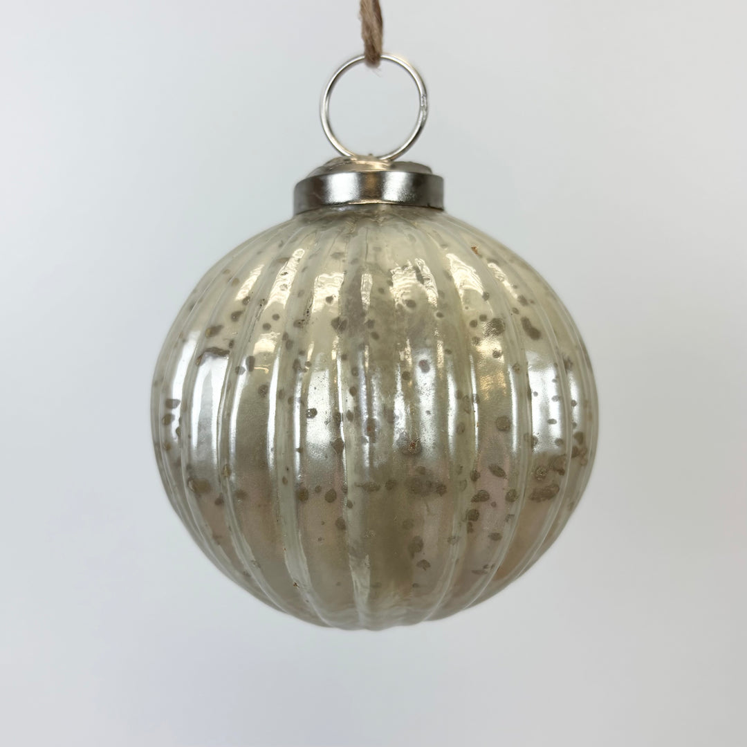 Mercury Glass Ornaments - 5 colors, 3 styles