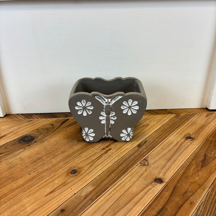 Cement Butterfly Pots - 2 Sizes