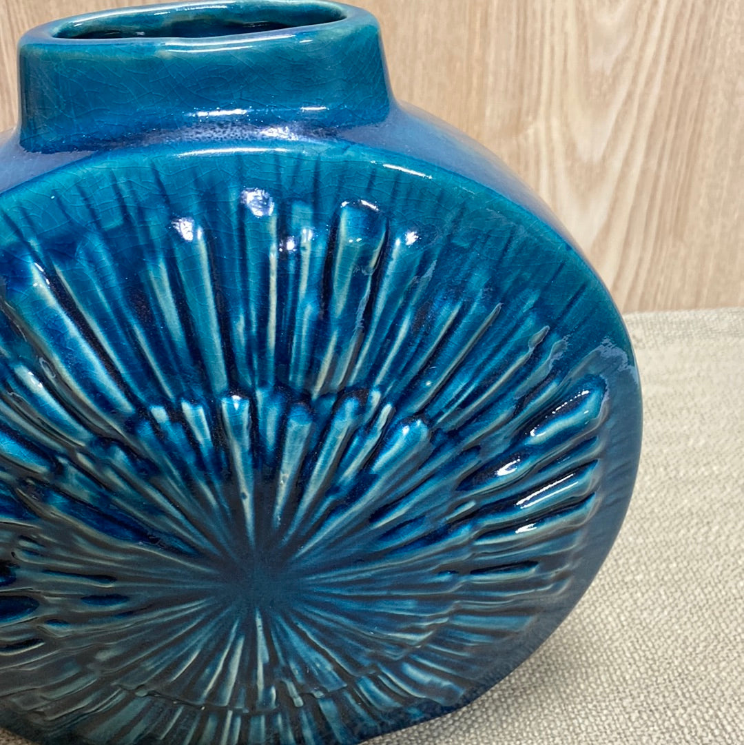 Circle Blue Vase