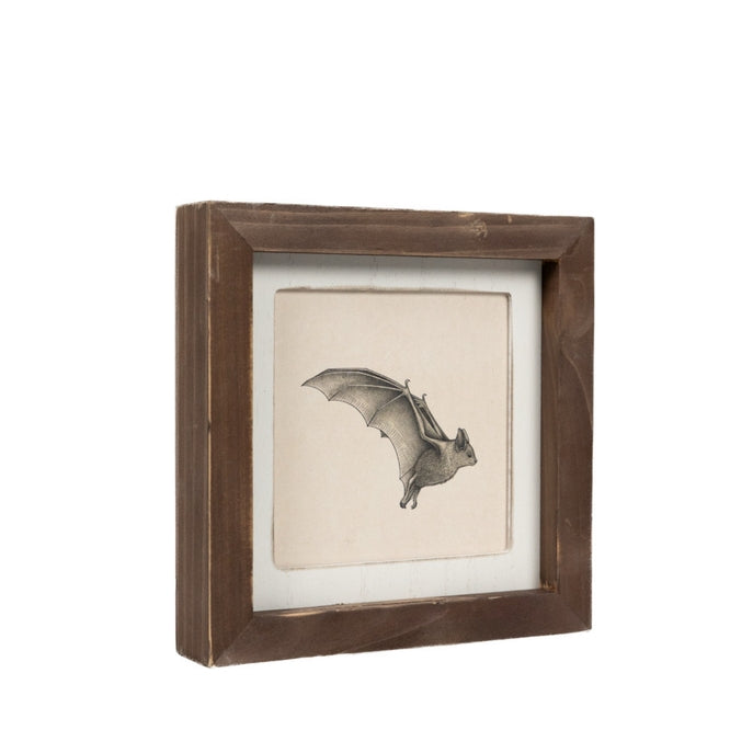 Bat / Butterfyl Reversible Wood Frame Art