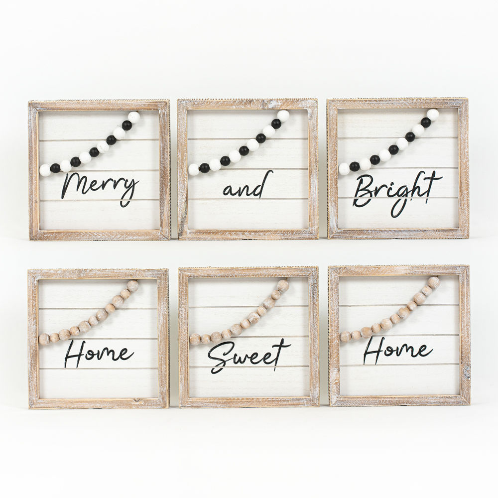 Merry and Bright Reversible Sign