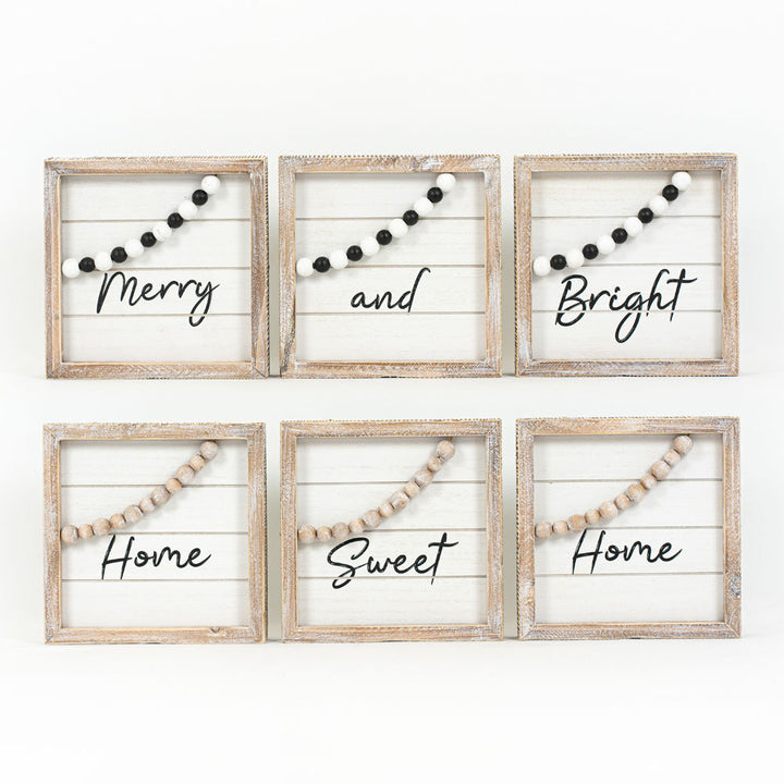 Merry and Bright Reversible Sign