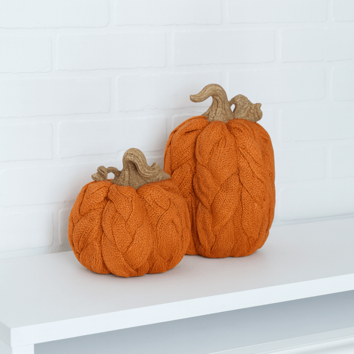 Rope Pumpkins, set of 2 - 2 colors available