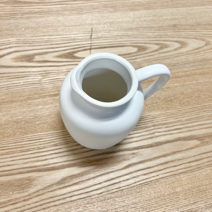 White Ceramic Pitcher