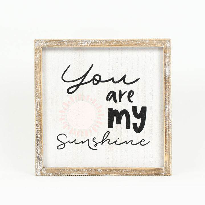 Here Comes The Sun / You Are My Sunshine Reversible Wood Sign