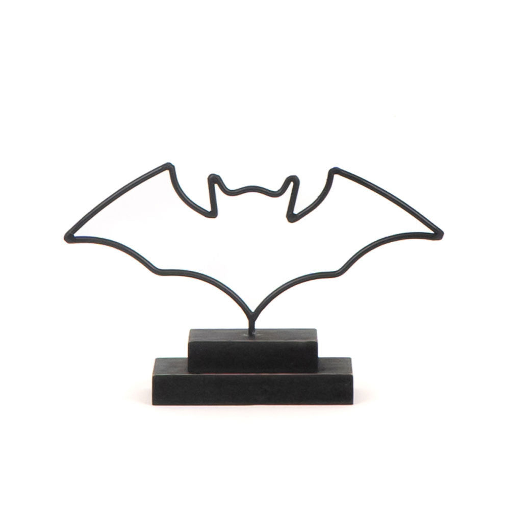 Metal Cut-Out Bats on Stand